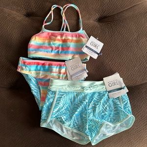 New Athleta 3 Piece Bikini Swim Set, Size 12